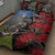 New Zealand Kea And Pohutukawa Quilt Bed Set With The Mountain Landscape