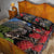 New Zealand Kea And Pohutukawa Quilt Bed Set With The Mountain Landscape