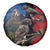 New Zealand Kea And Pohutukawa Spare Tire Cover With The Mountain Landscape