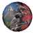 New Zealand Kea And Pohutukawa Spare Tire Cover With The Mountain Landscape