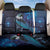 New Zealand Tui Bird Back Car Seat Cover The Pleiades Star Cluster and Koru Tribal Tattoo Galaxy Vibe