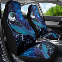 New Zealand Tui Bird Car Seat Cover The Pleiades Star Cluster and Koru Tribal Tattoo Galaxy Vibe