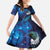 New Zealand Tui Bird Family Matching Mermaid Dress and Hawaiian Shirt The Pleiades Star Cluster and Koru Tribal Tattoo Galaxy Vibe