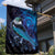 New Zealand Tui Bird Garden Flag The Pleiades Star Cluster and Koru Tribal Tattoo Galaxy Vibe