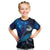 New Zealand Tui Bird Kid T Shirt The Pleiades Star Cluster and Koru Tribal Tattoo Galaxy Vibe