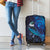 New Zealand Tui Bird Luggage Cover The Pleiades Star Cluster and Koru Tribal Tattoo Galaxy Vibe