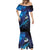 New Zealand Tui Bird Mermaid Dress The Pleiades Star Cluster and Koru Tribal Tattoo Galaxy Vibe