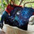 New Zealand Tui Bird Quilt The Pleiades Star Cluster and Koru Tribal Tattoo Galaxy Vibe