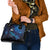 New Zealand Tui Bird Shoulder Handbag The Pleiades Star Cluster and Koru Tribal Tattoo Galaxy Vibe