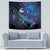 New Zealand Tui Bird Tapestry The Pleiades Star Cluster and Koru Tribal Tattoo Galaxy Vibe