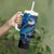 New Zealand Tui Bird Tumbler With Handle The Pleiades Star Cluster and Koru Tribal Tattoo Galaxy Vibe