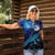 New Zealand Tui Bird Women Polo Shirt The Pleiades Star Cluster and Koru Tribal Tattoo Galaxy Vibe