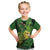 New Zealand Kākāpō Kid T Shirt Silver Fern with Close up of Green Fern Leaves and Maori Tattoo