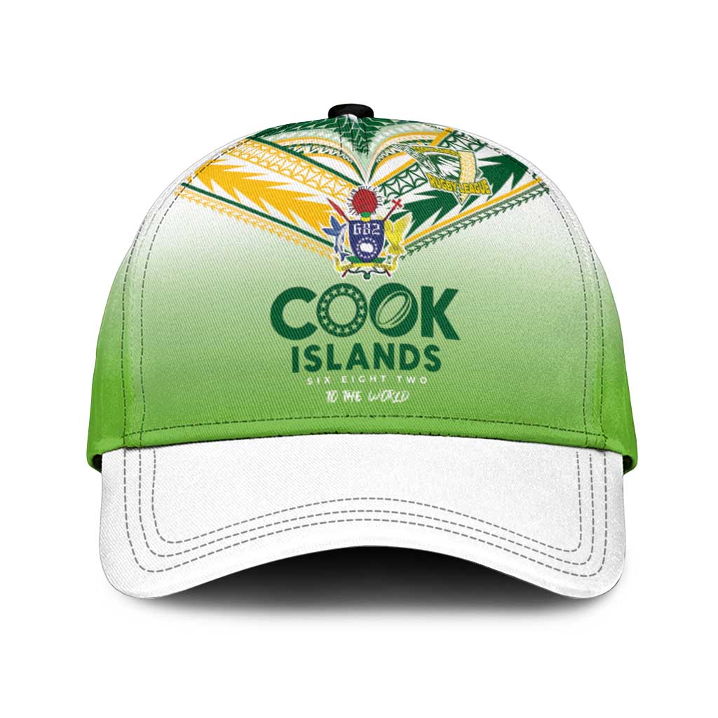 Cook Islands Rugby Classic Cap Six Eight Two to The World - Tatau Tribal Motif