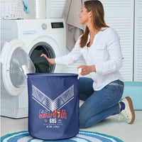 Samoa Rugby Laundry Basket Six Eight Five to The World - Pacific Motif LT03 - Polynesian Pride