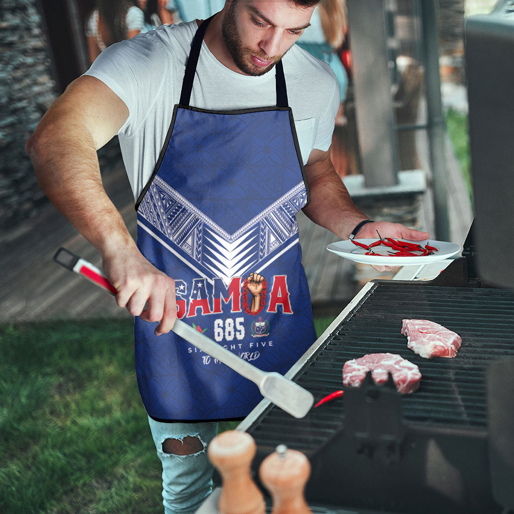 Samoa Rugby Apron Six Eight Five to The World - Pacific Motif LT03 - Polynesian Pride