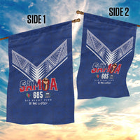Samoa Rugby Garden Flag Six Eight Five to The World - Pacific Motif LT03 - Polynesian Pride