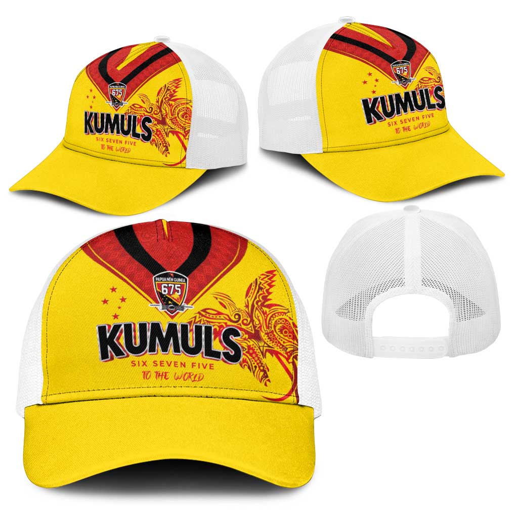 Papua New Guinea Rugby Baseball Net Cap Six Seven Five to The World - Melanesian Pattern LT03 - Polynesian Pride
