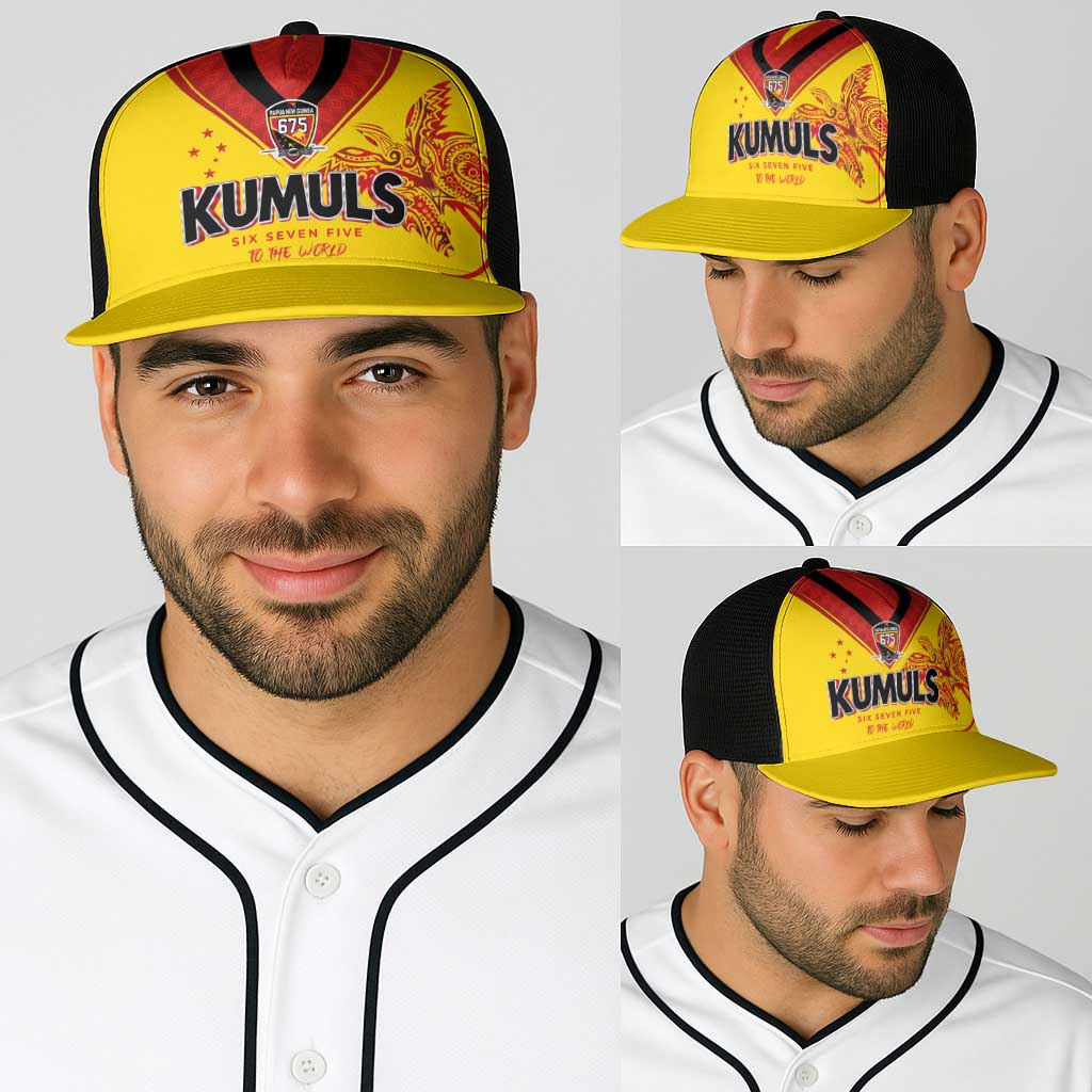 Papua New Guinea Rugby Baseball Net Cap Six Seven Five to The World - Melanesian Pattern LT03 - Polynesian Pride