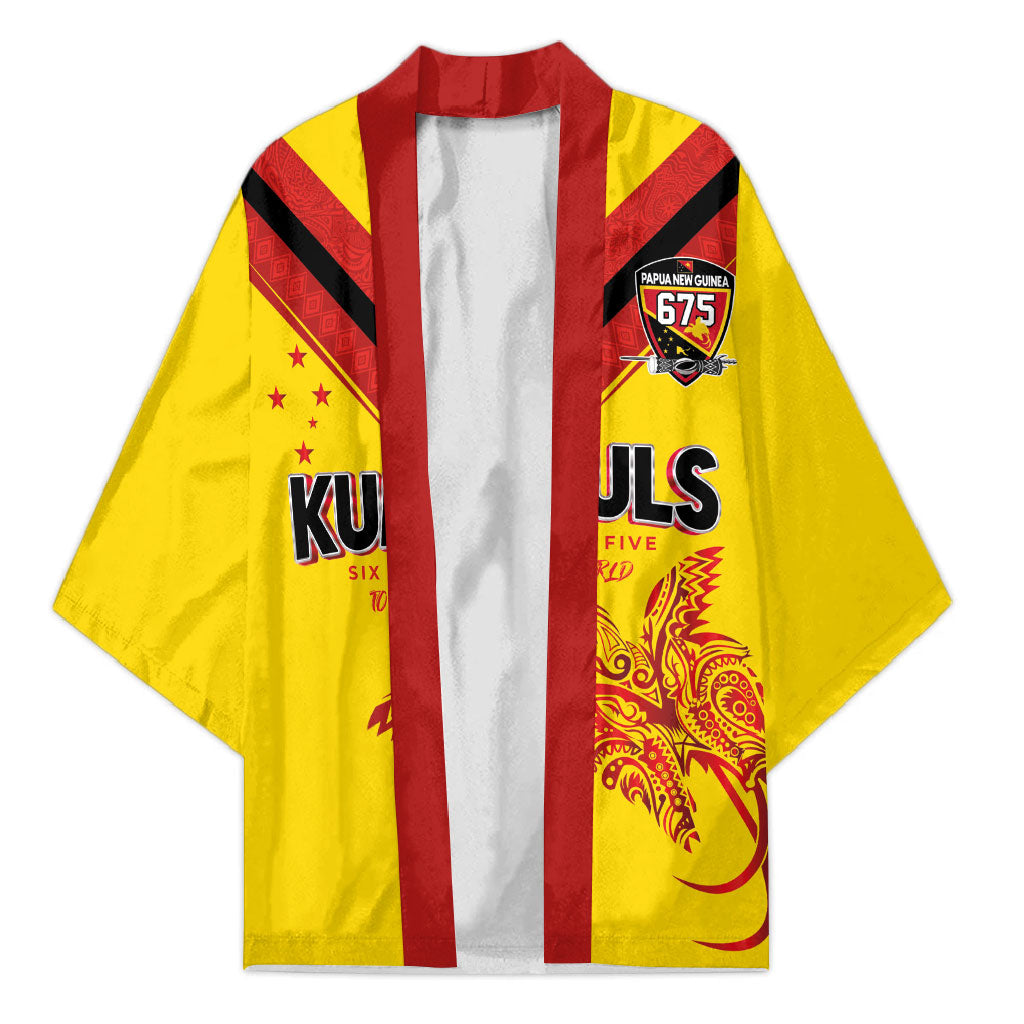 Papua New Guinea Rugby Custom Kimono Six Seven Five to The World - Melanesian Pattern