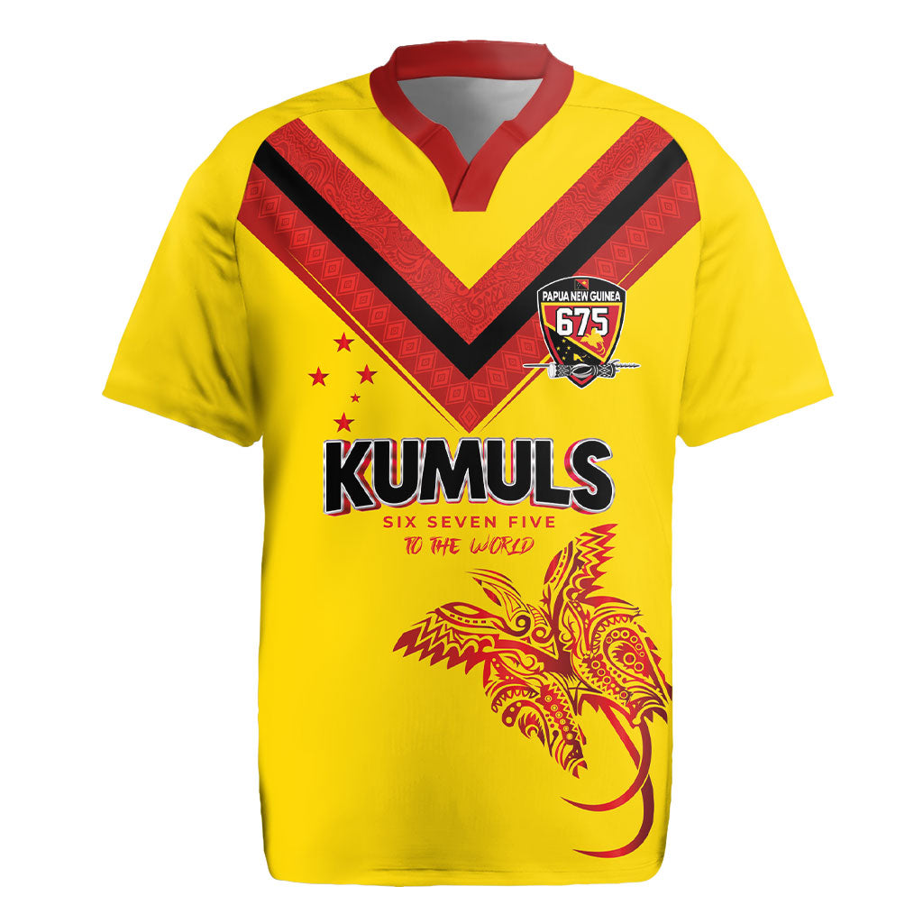 Papua New Guinea Rugby Custom Rugby Jersey Six Seven Five to The World - Melanesian Pattern LT03 Multicolor - Polynesian Pride