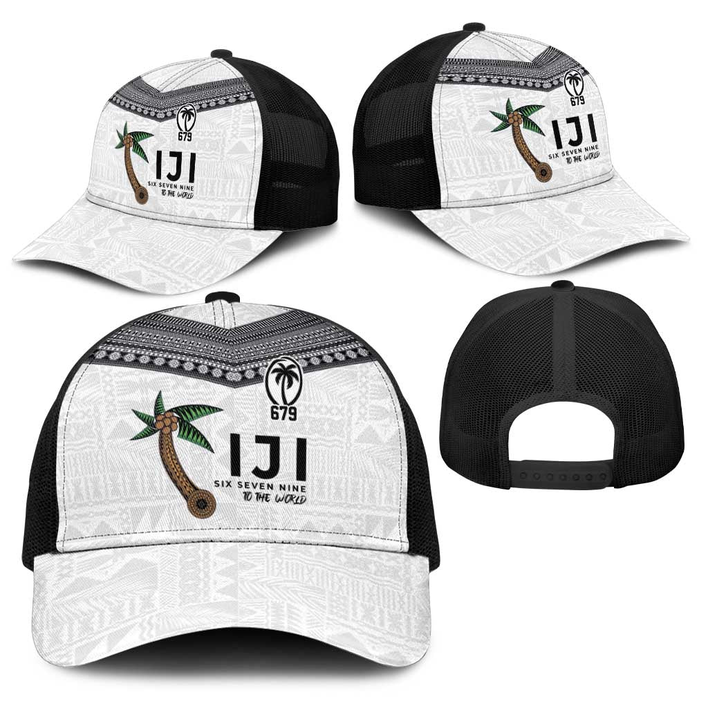 Fijian Rugby Baseball Net Cap Six Seven Nine to The World - Tapa Pattern LT03 - Polynesian Pride