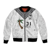 Fijian Rugby Bomber Jacket Six Seven Nine to The World - Tapa Pattern LT03 Unisex Multicolor - Polynesian Pride