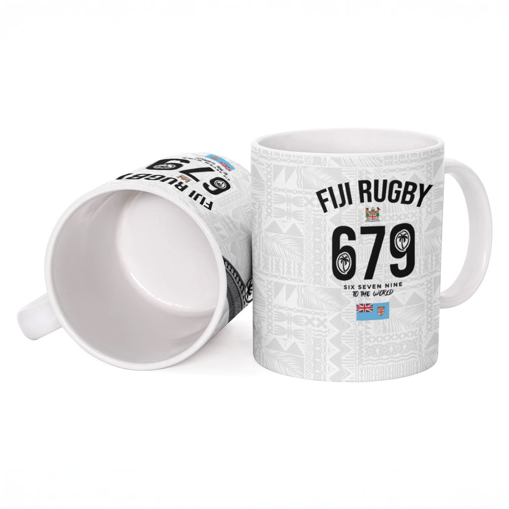Fijian Rugby Ceramic Mug Six Seven Nine to The World - Tapa Pattern LT03 - Polynesian Pride