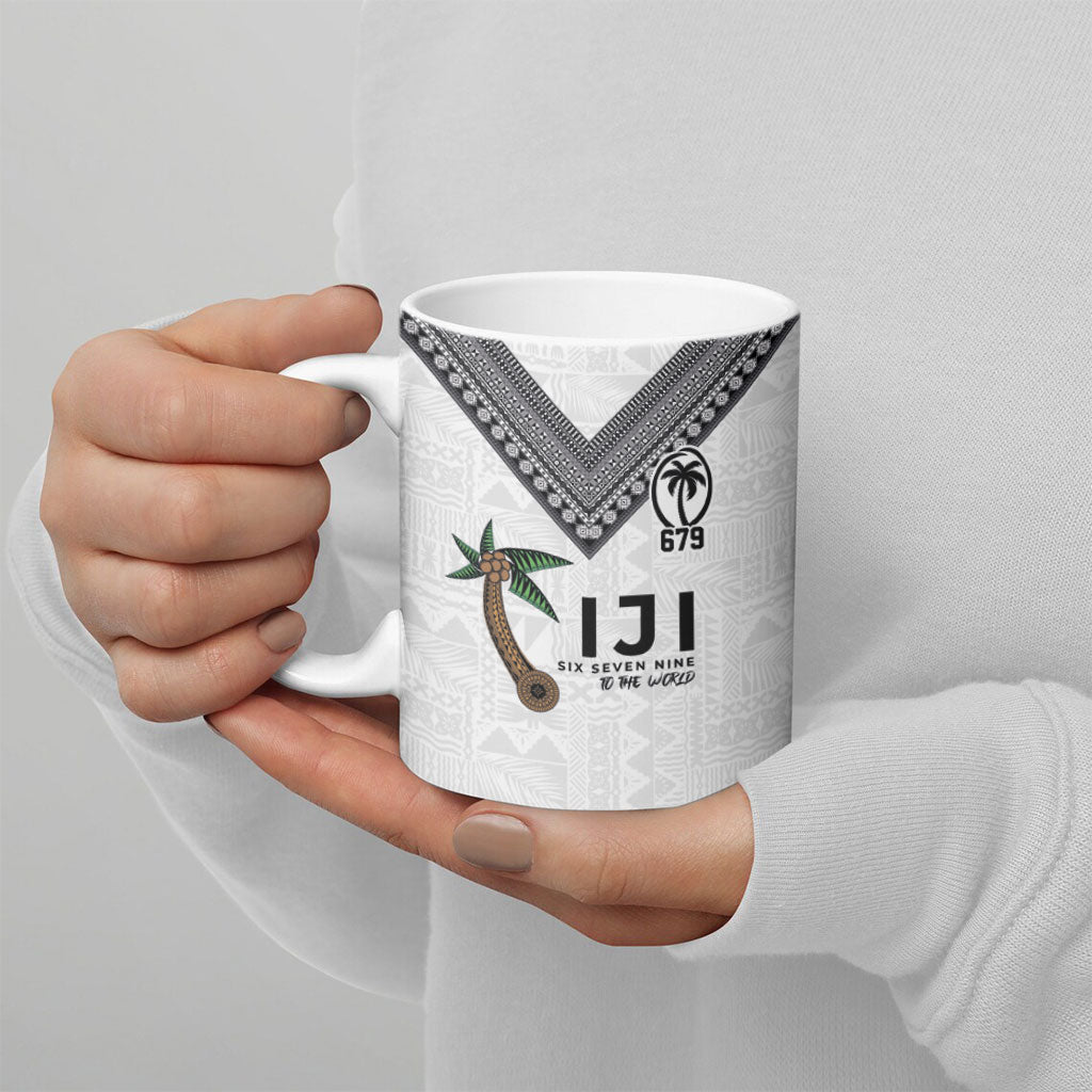Fijian Rugby Ceramic Mug Six Seven Nine to The World - Tapa Pattern LT03 - Polynesian Pride