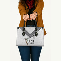 Fijian Rugby Leather Bag Six Seven Nine to The World - Tapa Pattern LT03 - Polynesian Pride