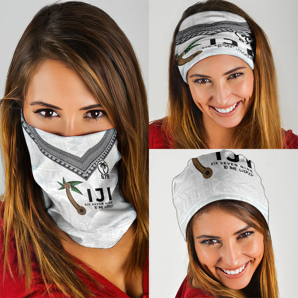 Fijian Rugby Neck Gaiter Six Seven Nine to The World - Tapa Pattern LT03 - Polynesian Pride