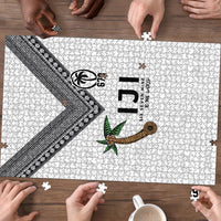 Fijian Rugby Puzzle Six Seven Nine to The World - Tapa Pattern LT03 - Polynesian Pride