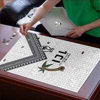 Fijian Rugby Puzzle Six Seven Nine to The World - Tapa Pattern LT03 - Polynesian Pride