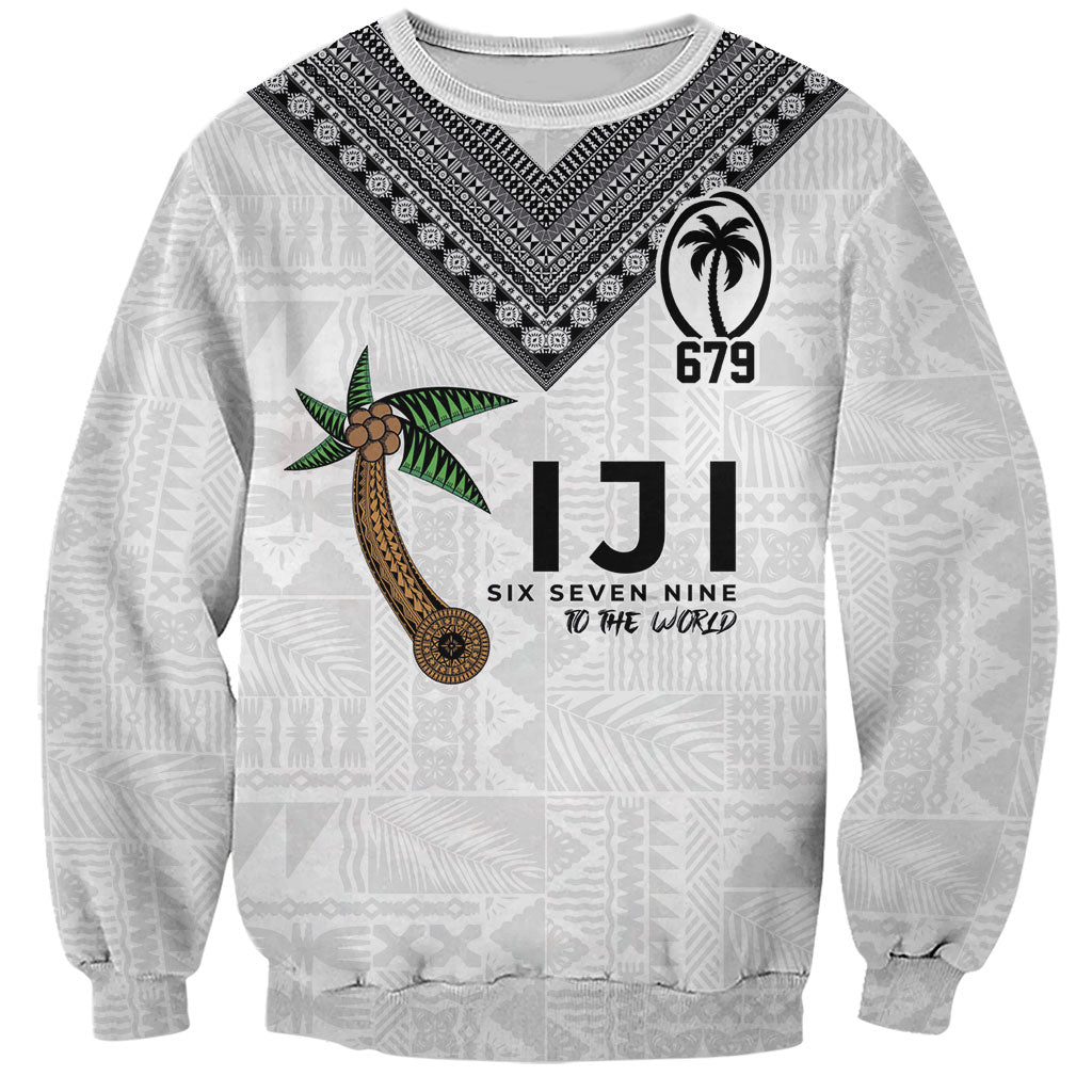 Fijian Rugby Sweatshirt Six Seven Nine to The World - Tapa Pattern LT03 Unisex Multicolor - Polynesian Pride