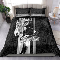 Custom Hawaii Lanai Island Bedding Set Hawaiian King and Kakau Symbols Abstract Shoulder Tattoo LT03 - Polynesian Pride