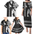 Custom Hawaii Lanai Island Family Matching Puletasi Dress and Hawaiian Shirt Hawaiian King and Kakau Symbols Abstract Shoulder Tattoo LT03 - Polynesian Pride