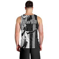 Custom Hawaii Lanai Island Men Tank Top Hawaiian King and Kakau Symbols Abstract Shoulder Tattoo LT03 - Polynesian Pride