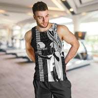 Custom Hawaii Lanai Island Men Tank Top Hawaiian King and Kakau Symbols Abstract Shoulder Tattoo LT03 - Polynesian Pride