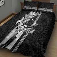 Custom Hawaii Lanai Island Quilt Bed Set Hawaiian King and Kakau Symbols Abstract Shoulder Tattoo LT03 - Polynesian Pride