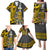 Custom Hawaii Molokai Island Family Matching Puletasi Dress and Hawaiian Shirt Hawaiian Warrior and Kakau Symbols Abstract Tattoo LT03 - Polynesian Pride