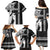 Hawaii Molokai Island Family Matching Puletasi Dress and Hawaiian Shirt Hawaiian King and Kakau Symbols Abstract Shoulder Tattoo LT03 - Polynesian Pride