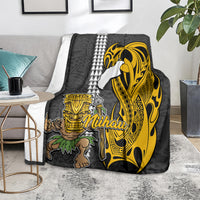 Hawaii Niihau Island Blanket Hawaiian Warrior and Kakau Symbols Abstract Tattoo LT03 - Polynesian Pride