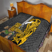 Hawaii Niihau Island Quilt Hawaiian Warrior and Kakau Symbols Abstract Tattoo LT03 - Polynesian Pride