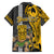 Custom Hawaii Niihau Island Family Matching Puletasi Dress and Hawaiian Shirt Hawaiian Warrior and Kakau Symbols Abstract Tattoo LT03 - Polynesian Pride