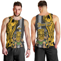 Custom Hawaii Niihau Island Men Tank Top Hawaiian Warrior and Kakau Symbols Abstract Tattoo LT03 - Polynesian Pride