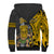 Custom Hawaii Niihau Island Sherpa Hoodie Hawaiian Warrior and Kakau Symbols Abstract Tattoo LT03 - Polynesian Pride