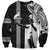 Hawaii Niihau Island Sweatshirt Hawaiian King and Kakau Symbols Abstract Shoulder Tattoo LT03 Unisex Black - Polynesian Pride
