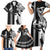 Custom Hawaii Niihau Island Family Matching Short Sleeve Bodycon Dress and Hawaiian Shirt Hawaiian King and Kakau Symbols Abstract Shoulder Tattoo LT03 - Polynesian Pride