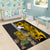 Hawaii Oahu Island Area Rug Hawaiian Warrior and Kakau Symbols Abstract Tattoo LT03 - Polynesian Pride