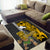 Custom Hawaii Oahu Island Area Rug Hawaiian Warrior and Kakau Symbols Abstract Tattoo LT03 - Polynesian Pride